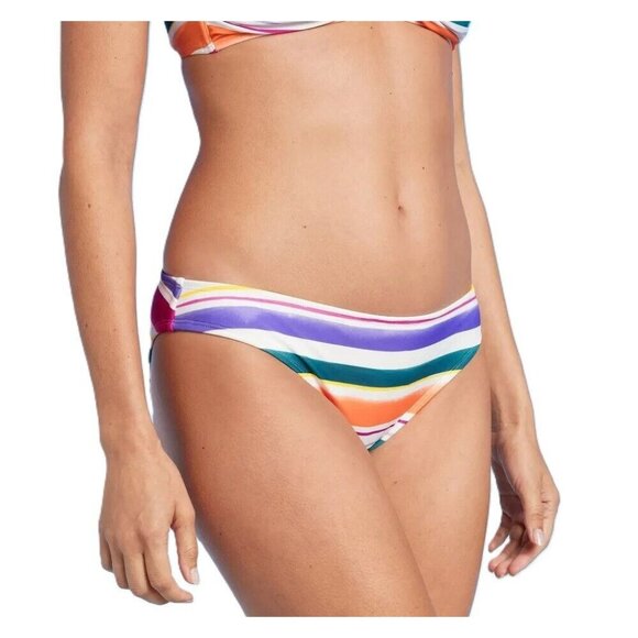 Kona Sol Other - Kona Sol Size Small 4-6 Multi Bright Colored Striped Hipster Bikini Swim Bottom
